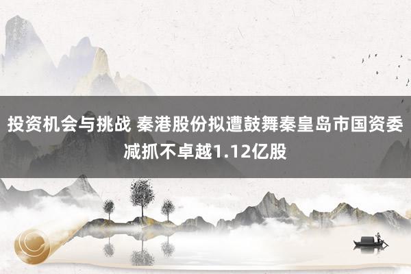 投资机会与挑战 秦港股份拟遭鼓舞秦皇岛市国资委减抓不卓越1.12亿股