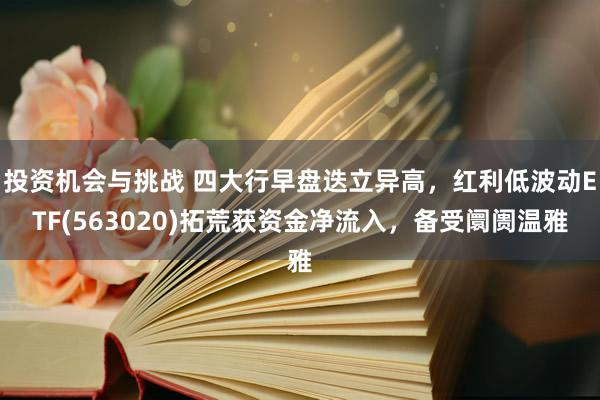 投资机会与挑战 四大行早盘迭立异高，红利低波动ETF(563020)拓荒获资金净流入，备受阛阓温雅