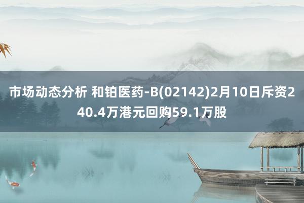 市场动态分析 和铂医药-B(02142)2月10日斥资240.4万港元回购59.1万股