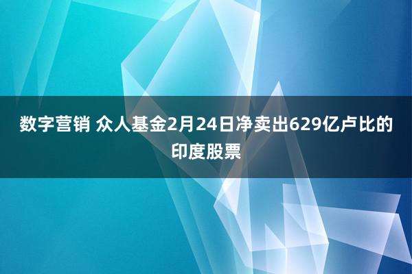 数字营销 众人基金2月24日净卖出629亿卢比的印度股票